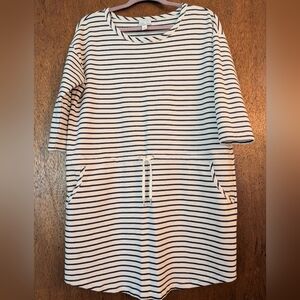 Striped Black and White Dress